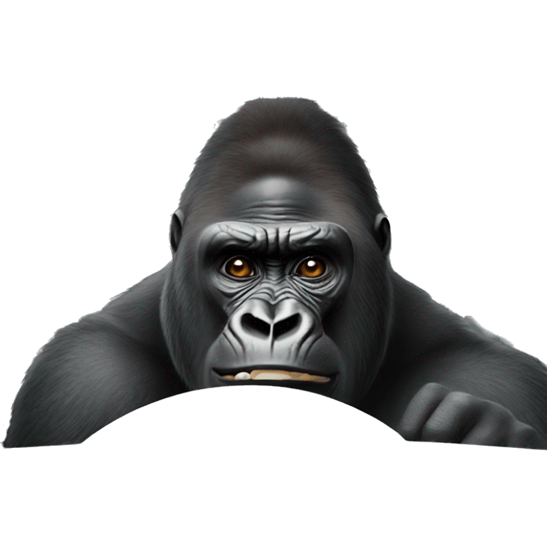 Gorilla in a car emoji