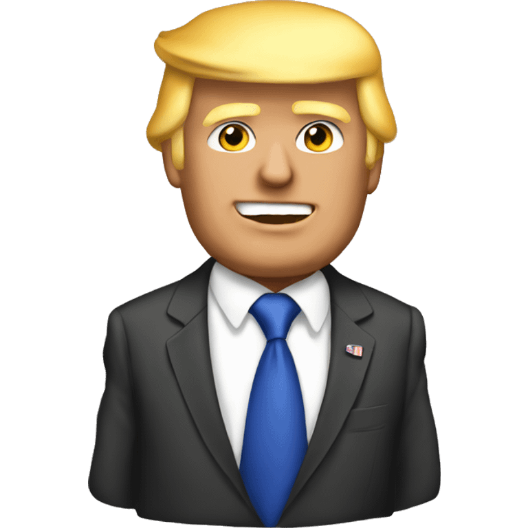 Trump wearing dress emoji