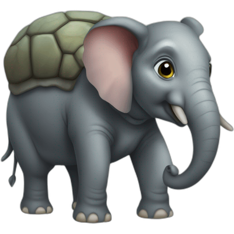 Tortue sur elephant emoji