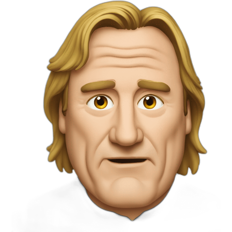 Gérard Depardieu on a computer emoji