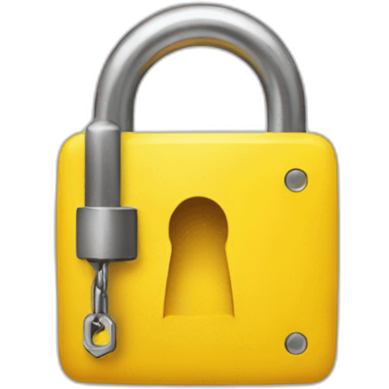 yellow lock emoji