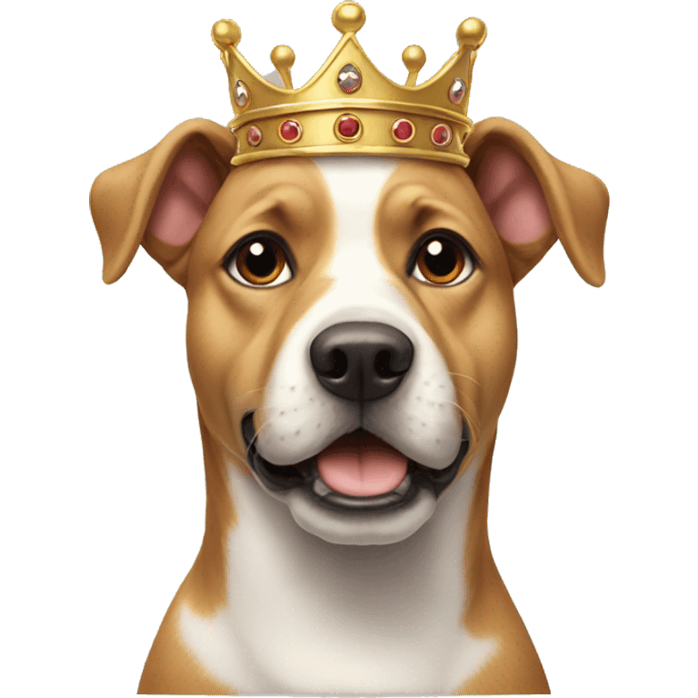 dog with crown emoji