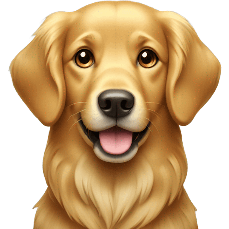 Golden retriever dog emoji