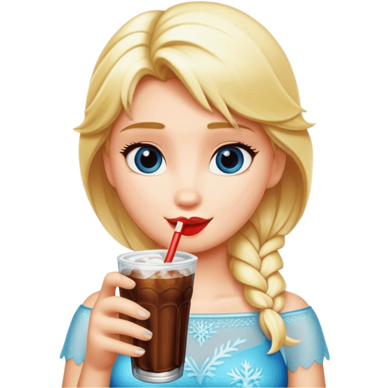 blonde drink frozen coke emoji