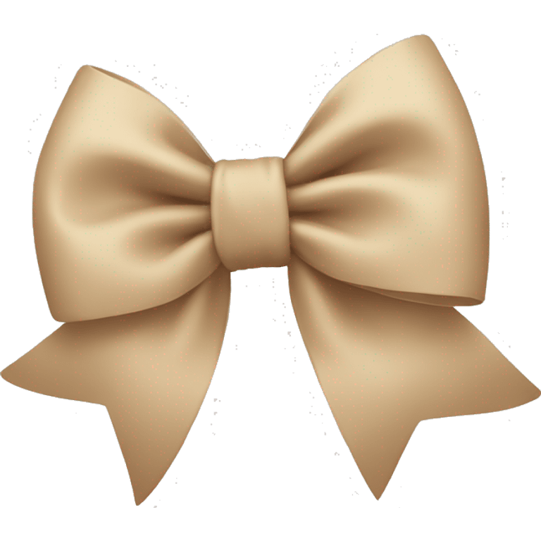 beige bow emoji