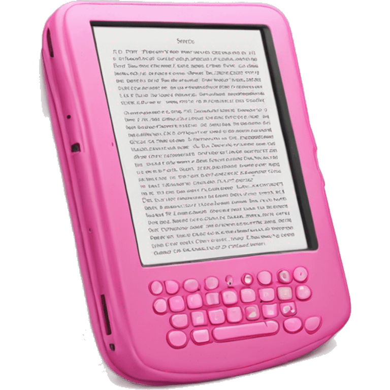 Pink kindle emoji