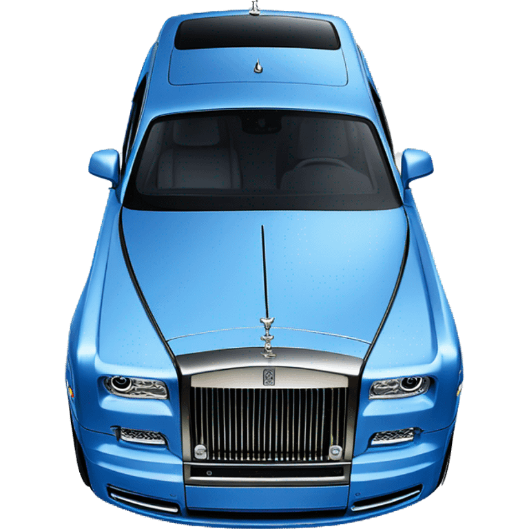 A  Rolls Royce Phantom blue emoji