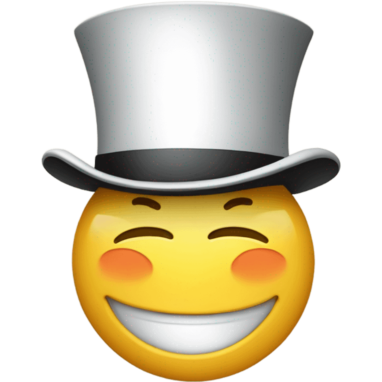 emoji tipping top hat emoji