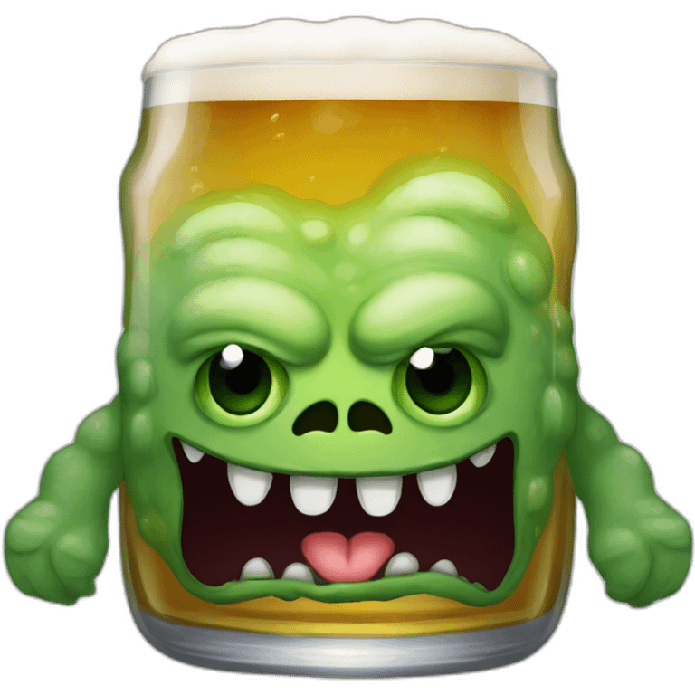 verre de biere monstre emoji