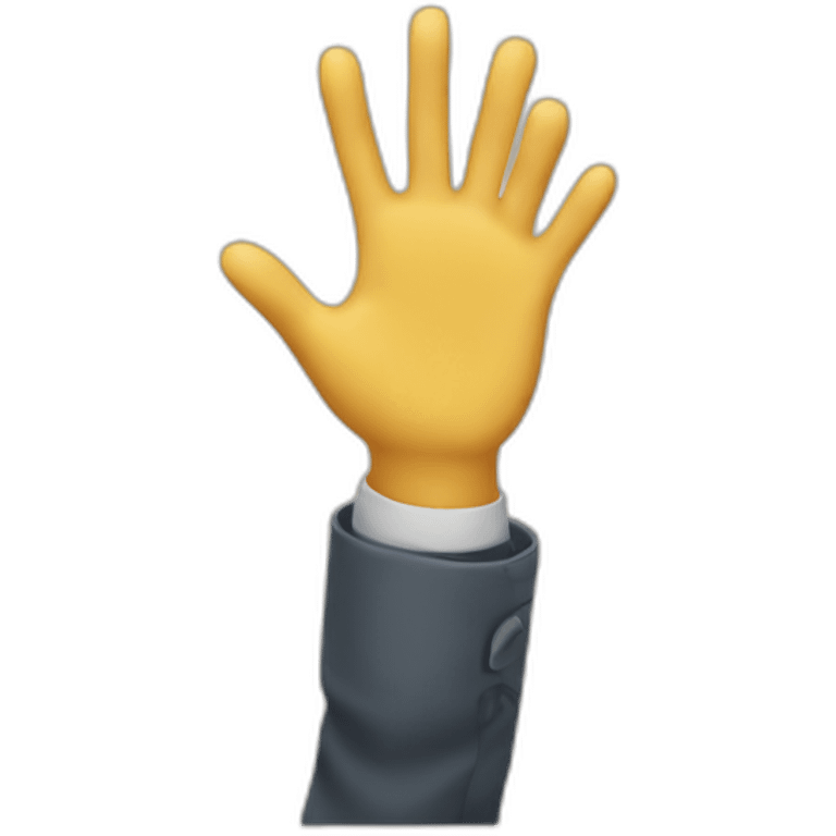 Helping hand emoji