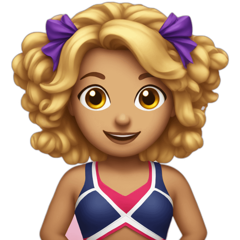 cheerleader with pompons emoji