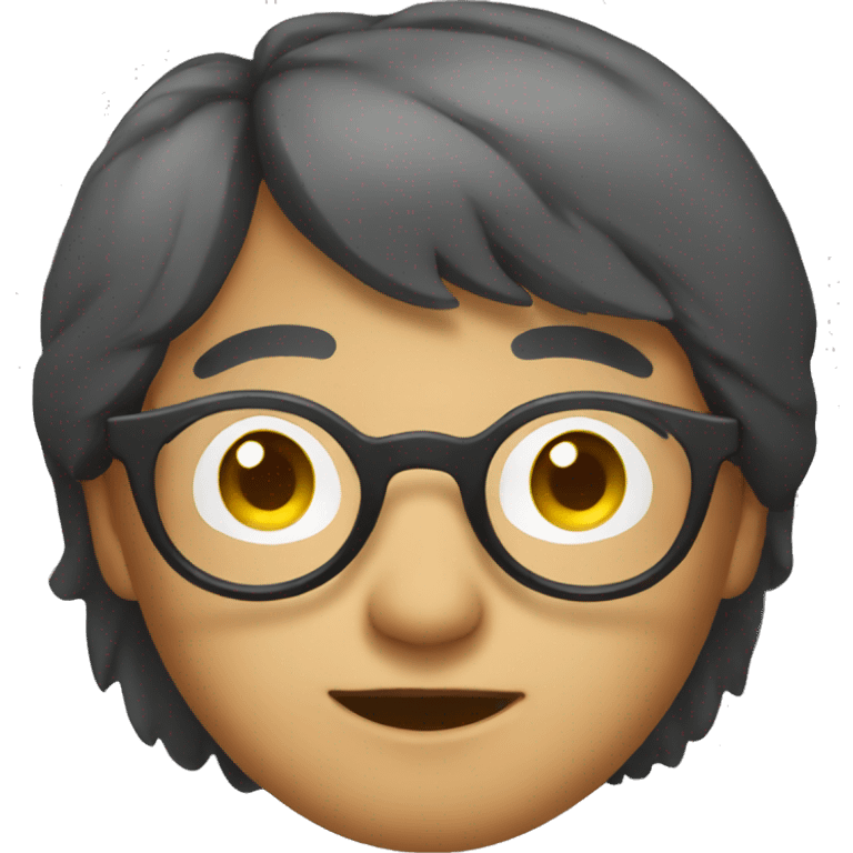 asian designer with round glasses emoji