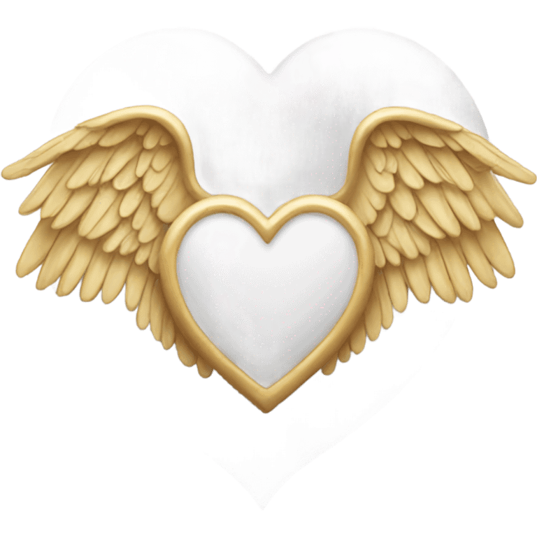 Heart with angel wings emoji