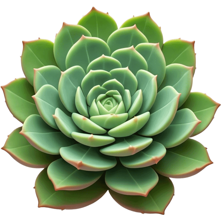 Cinematic Realistic Succulent Emoji, Compact and plump, with fleshy leaves arranged in rosettes of various shapes. The soft, green leaves glow with a gentle radiance, exuding a sense of calm and tranquility. Soft glowing outline, capturing the essence of resilience and beauty in a blossoming succulent! emoji