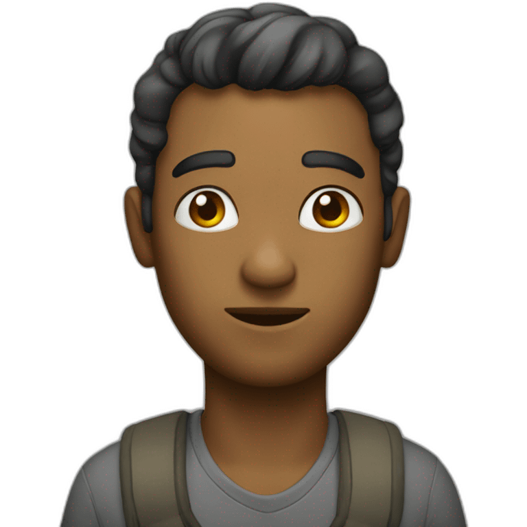 personagem pensando emoji