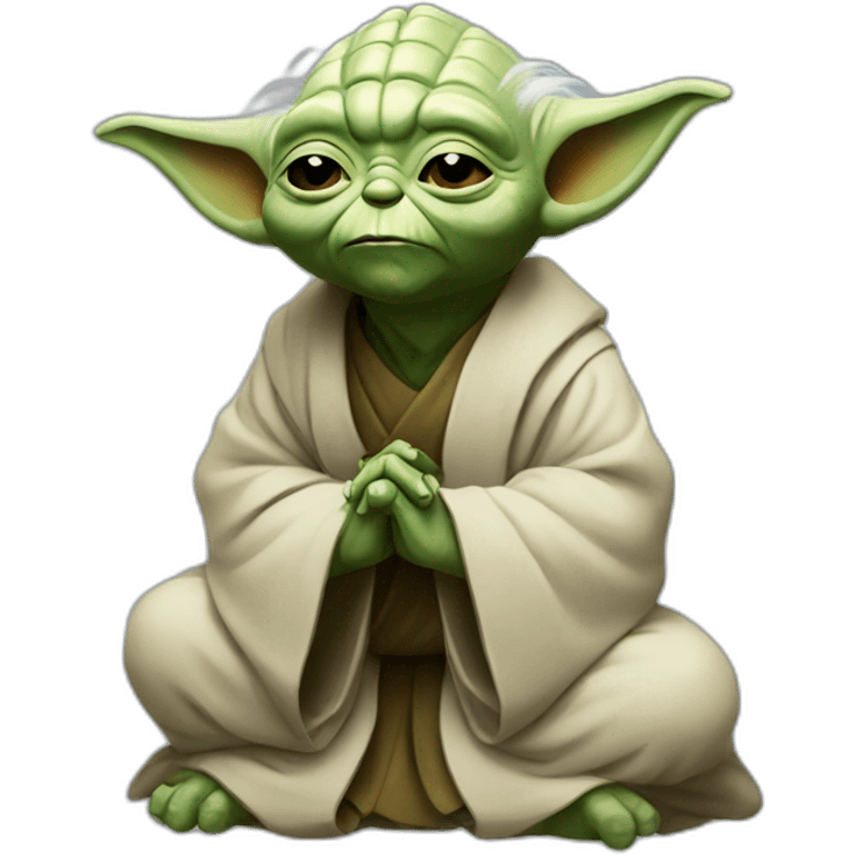 Yoda praying  emoji