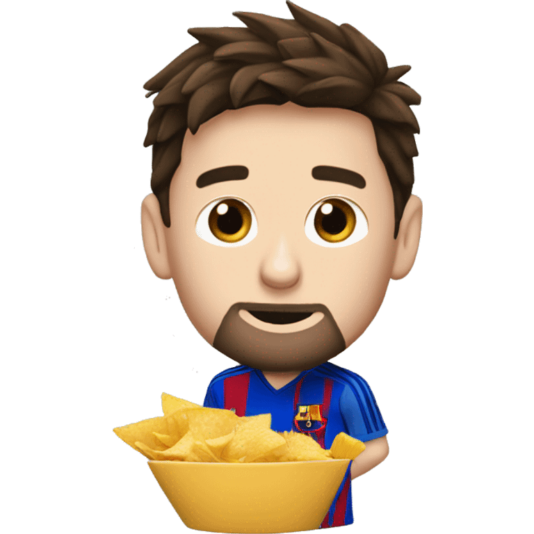 Messi qui mange du chips  emoji