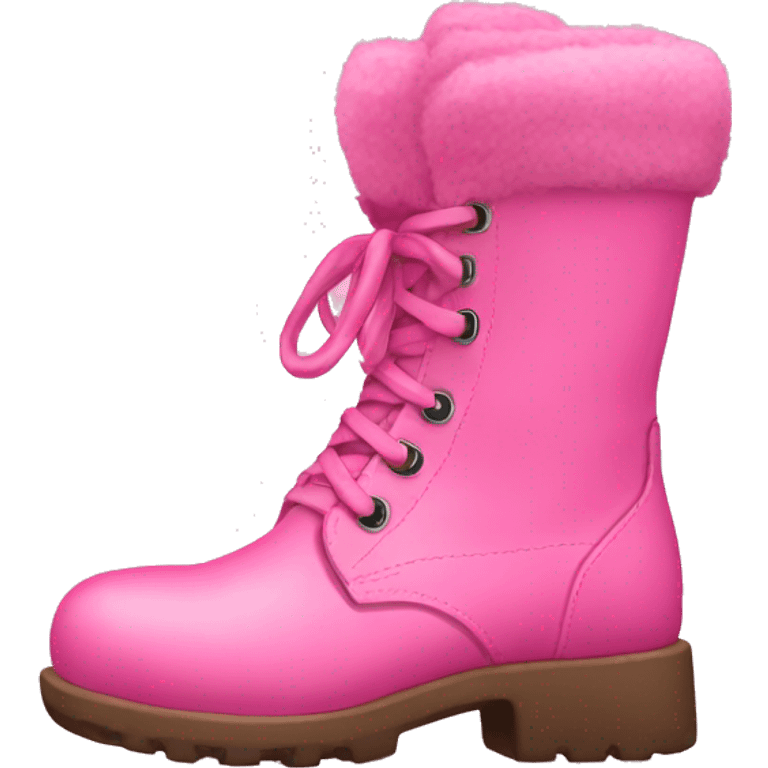 Pink boots emoji