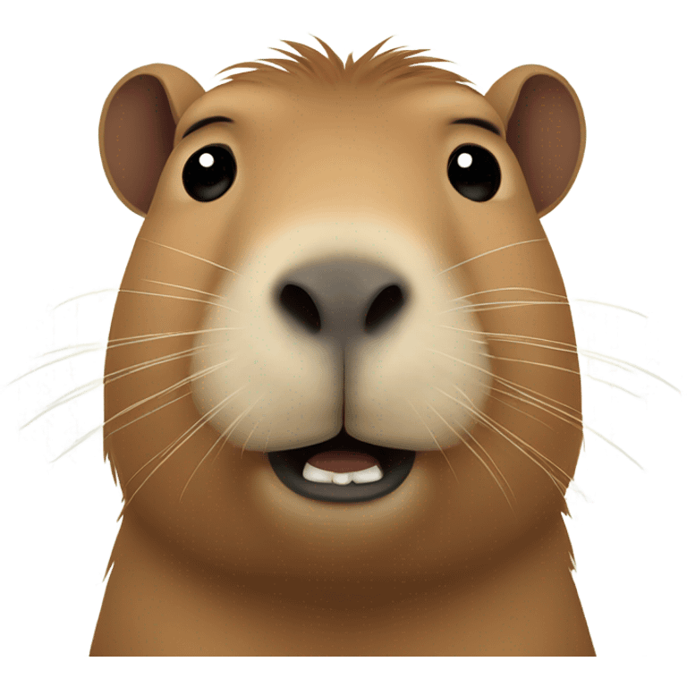 Capybara wearing a brown bow emoji