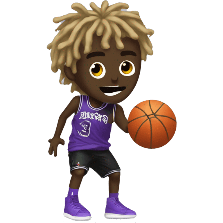 Lil uzi vert throwing a basketball emoji