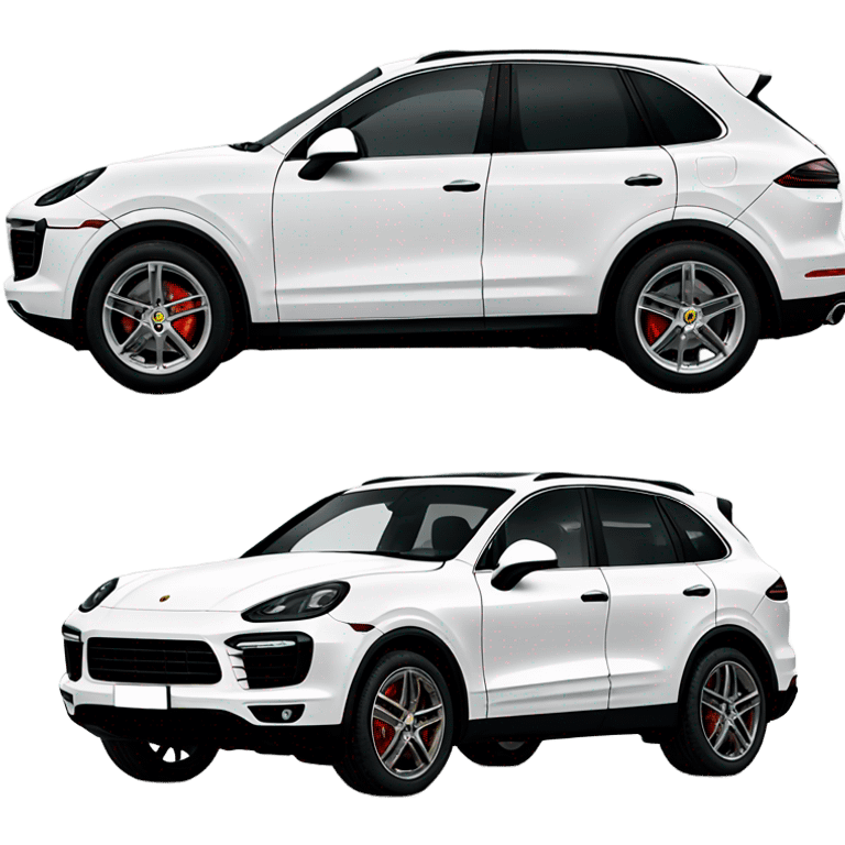 black Porsche Cayenne emoji