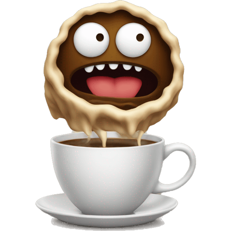 coffee monster  emoji