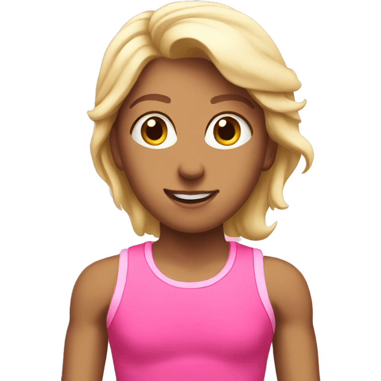 Pink training emoji