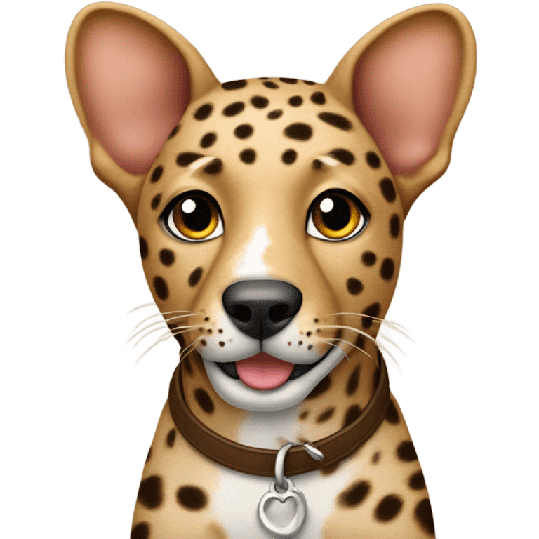 Catahula leopard dog brown￼ emoji