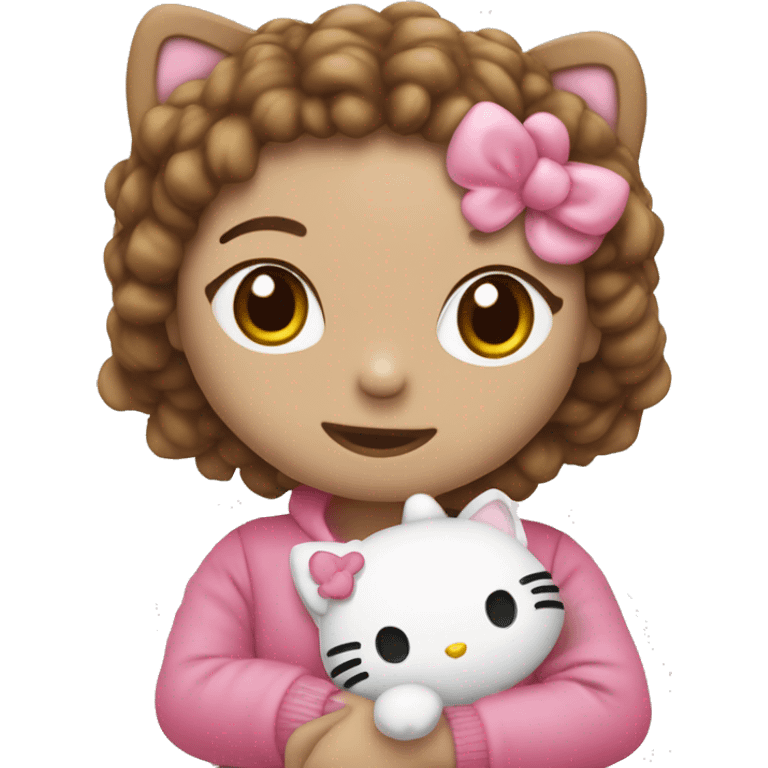 Hello kitty e onça de pelúcia juntas  emoji