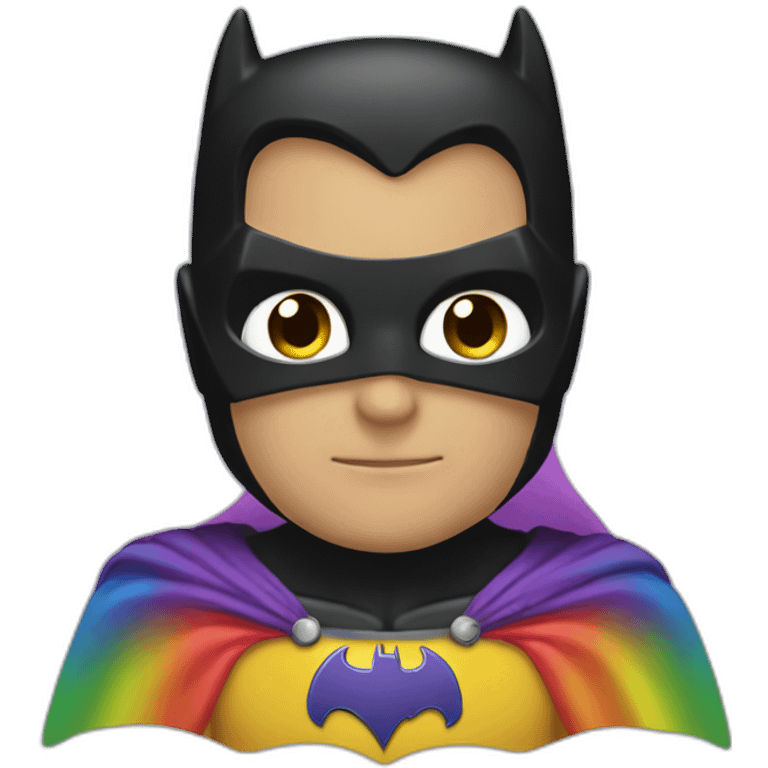 batman with rainbow cape emoji