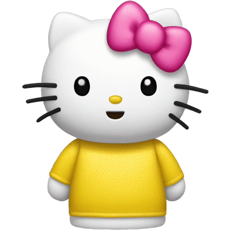 Hello kitty yellow emoji