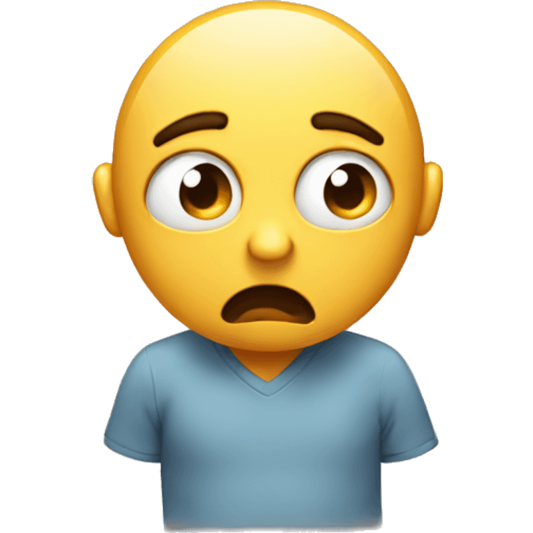 emoij with anxiety emoji