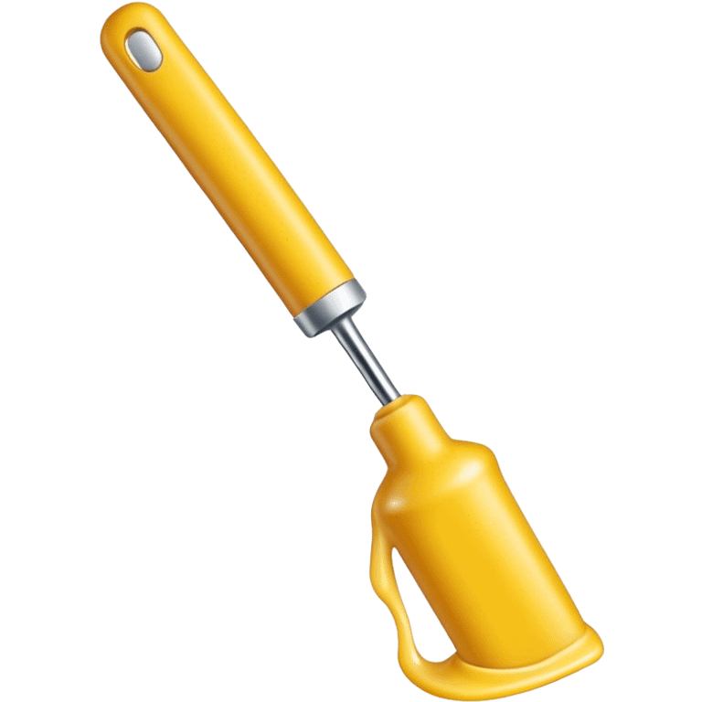 Wax applicator for hair removal with yellow wax emoji