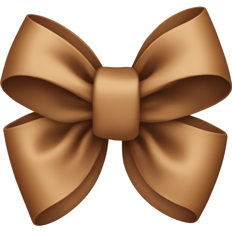 brown baby bow emoji