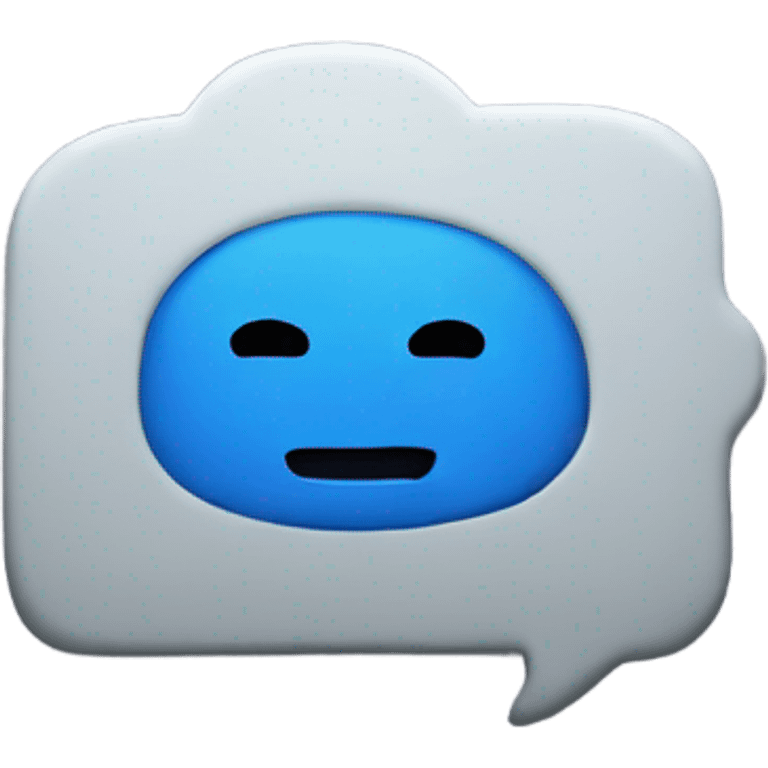 Dark blue texting on phone  emoji