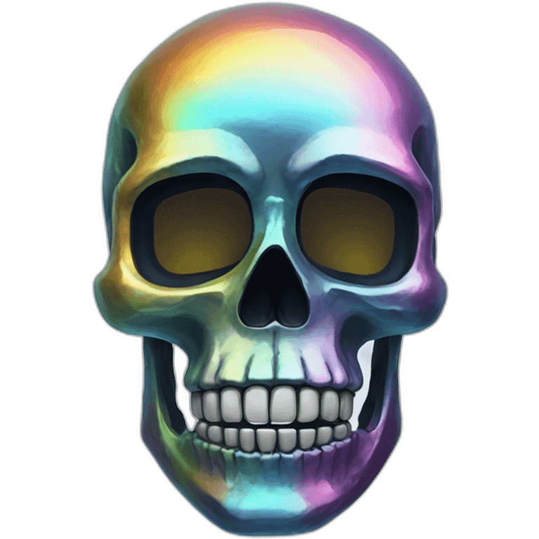 prismatic skull emoji