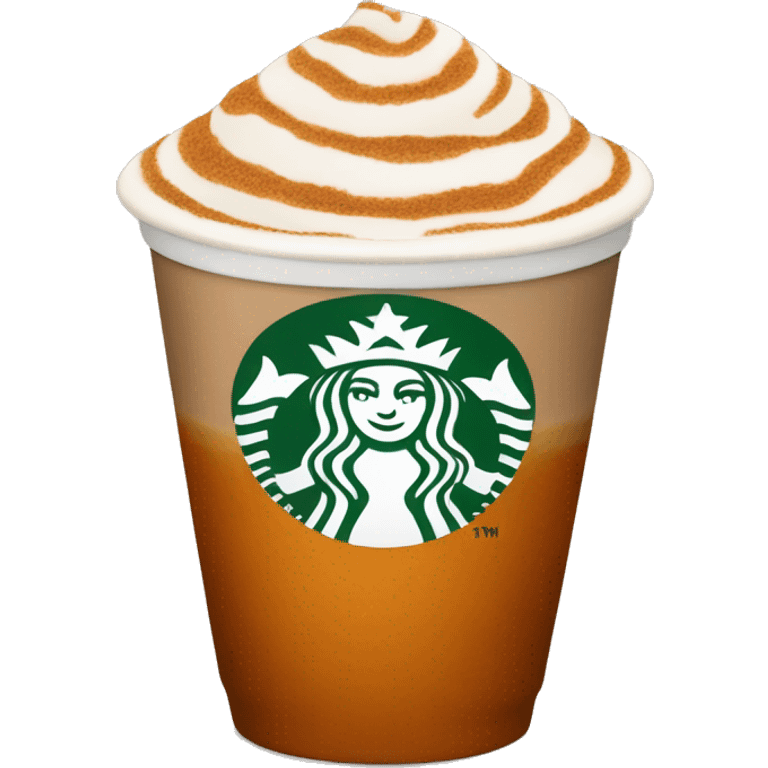 Starbucks Pumpkin Spice Latte without starbucks logo emoji