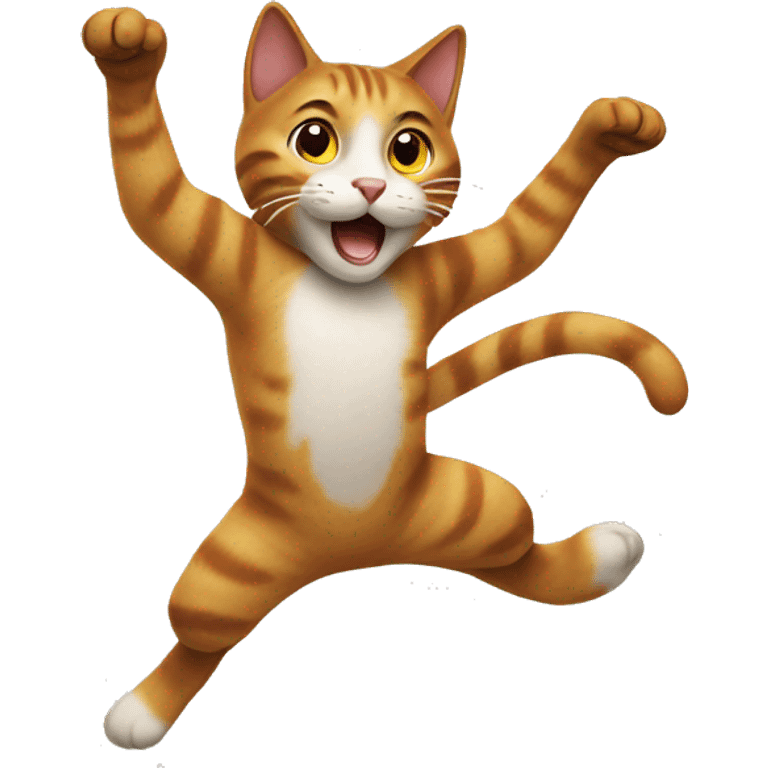 Jumping cat emoji