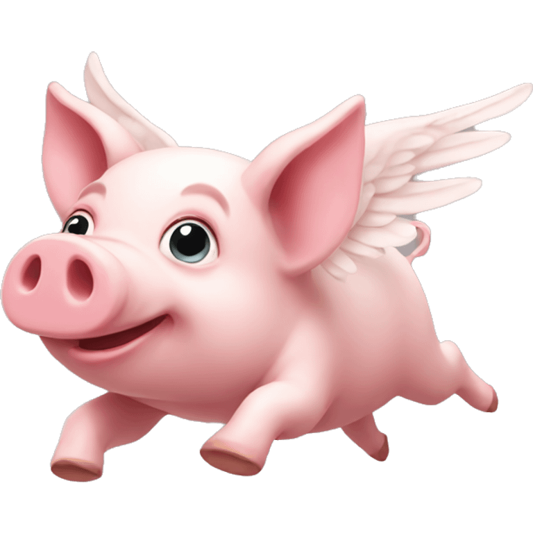 Flying pig emoji