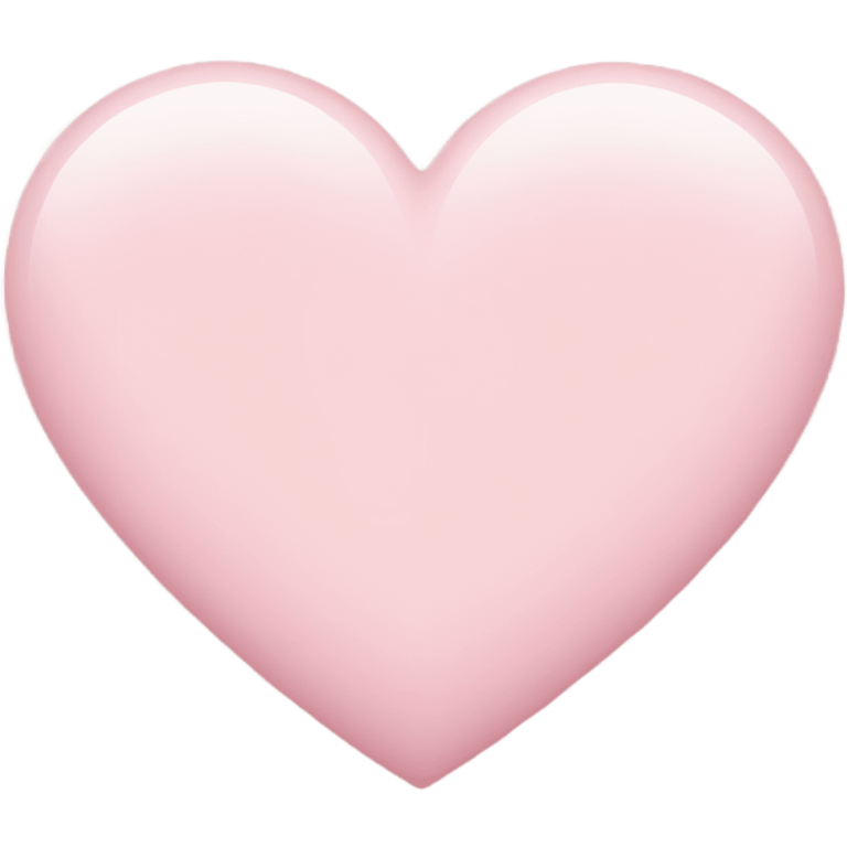 light pink heart emoji