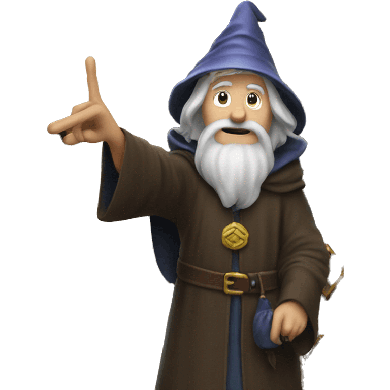 wizard pointing at a door emoji