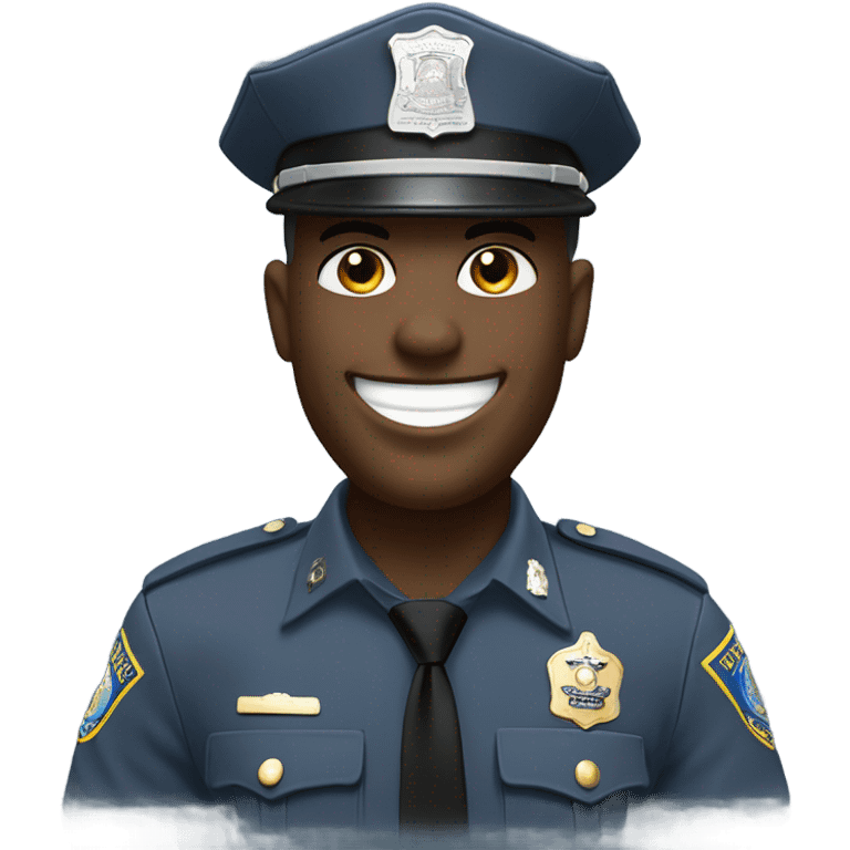 New York State trooper laughing emoji