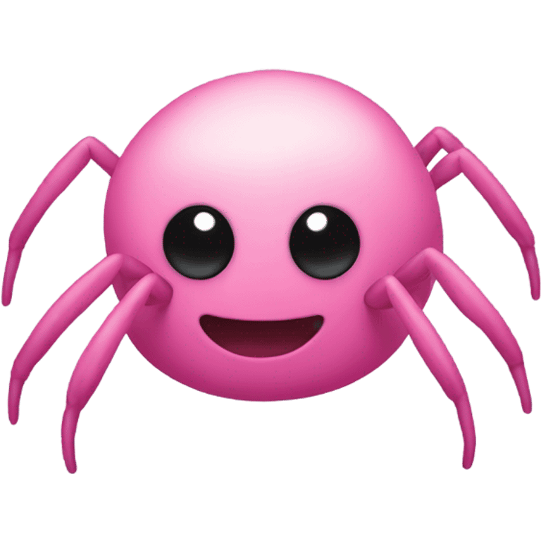 a pink spider poop emoji emoji