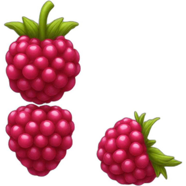 raspberry without the stem emoji