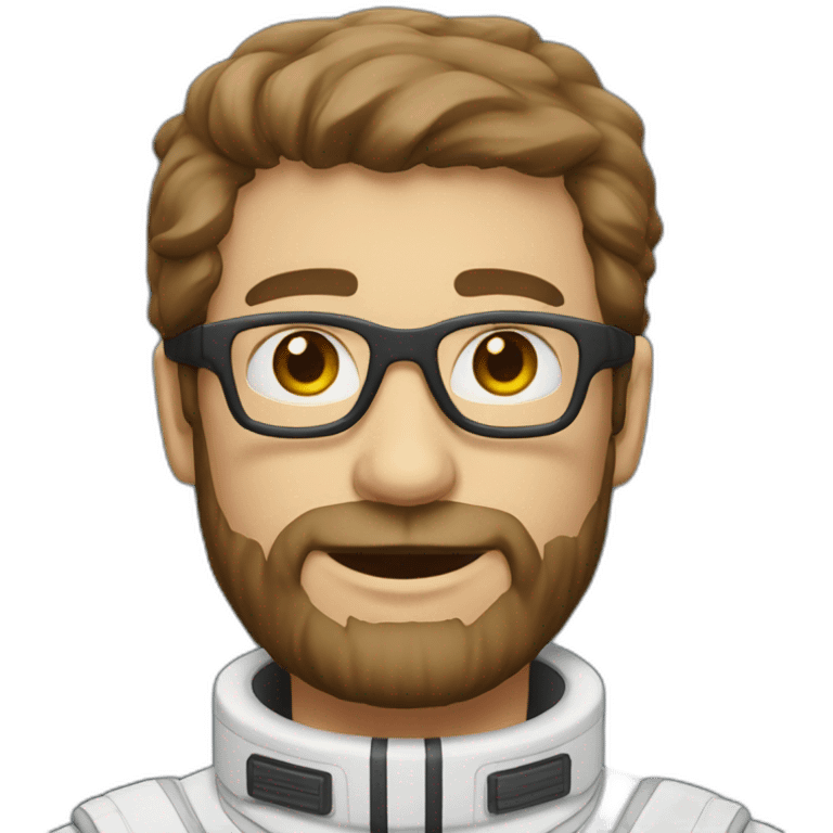 caucasian-man astronaut dark-beard white-glasses emoji