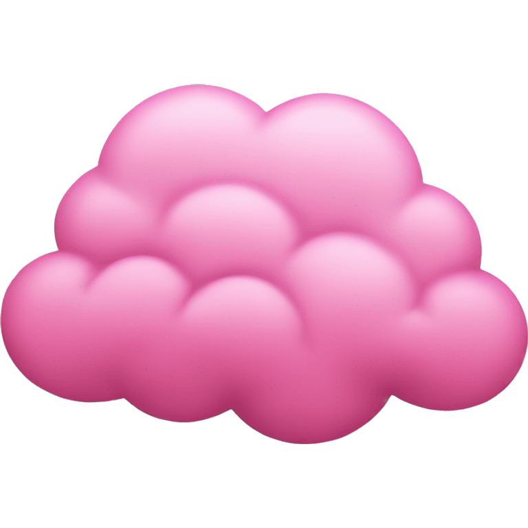 Pink tinted cloud emoji