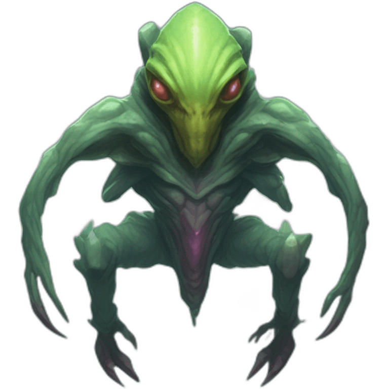 alien creature scifi roguelike rpg style inspired by slay thee spire monster desing for in-game use emoji