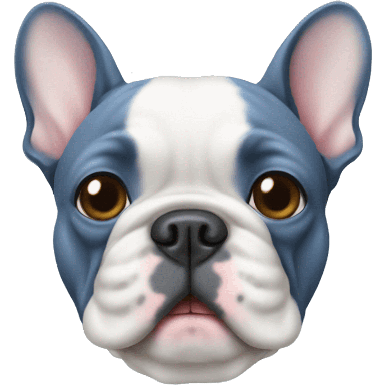 Blue French bulldog emoji