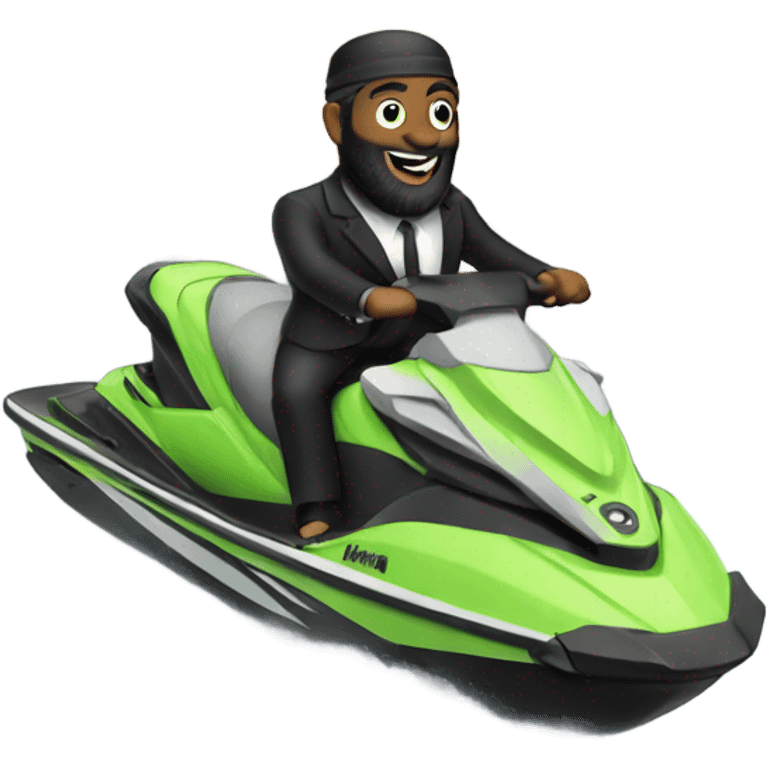 Rabbi on a jet ski  emoji