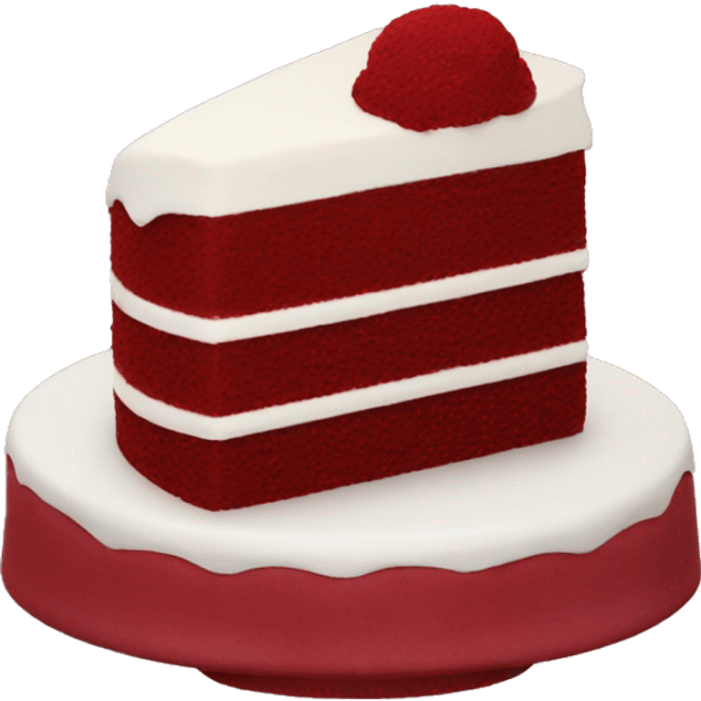 Red velvet cake emoji